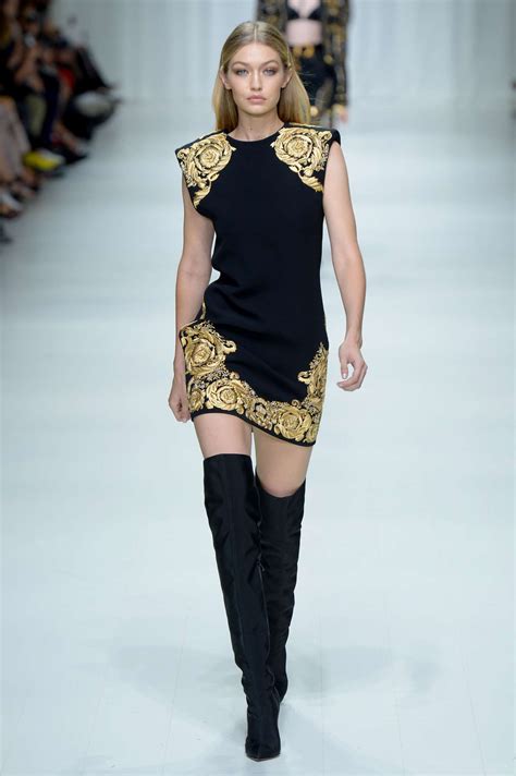 versace fashion runway|Versace runway prints.